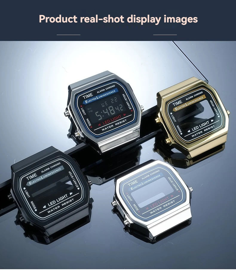 A168 case mod kit Stainless steel metal Bezel watch Case+Strap For Casio A168WG/WA/WGG/WEHA Series Modified Suit watchband+Tool