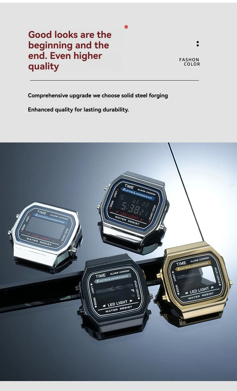 A168 case mod kit Stainless steel metal Bezel watch Case+Strap For Casio A168WG/WA/WGG/WEHA Series Modified Suit watchband+Tool