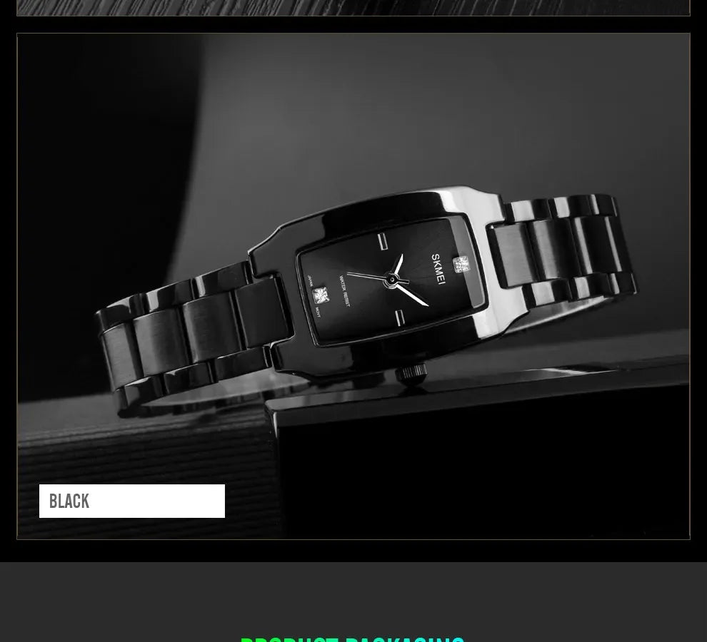 SKMEI 1400 Ladies Casual Dress Luxury Silver Ladies Rhinestone Waterproof Relogio Feminino Quartz Watch Fashion Thin Watches