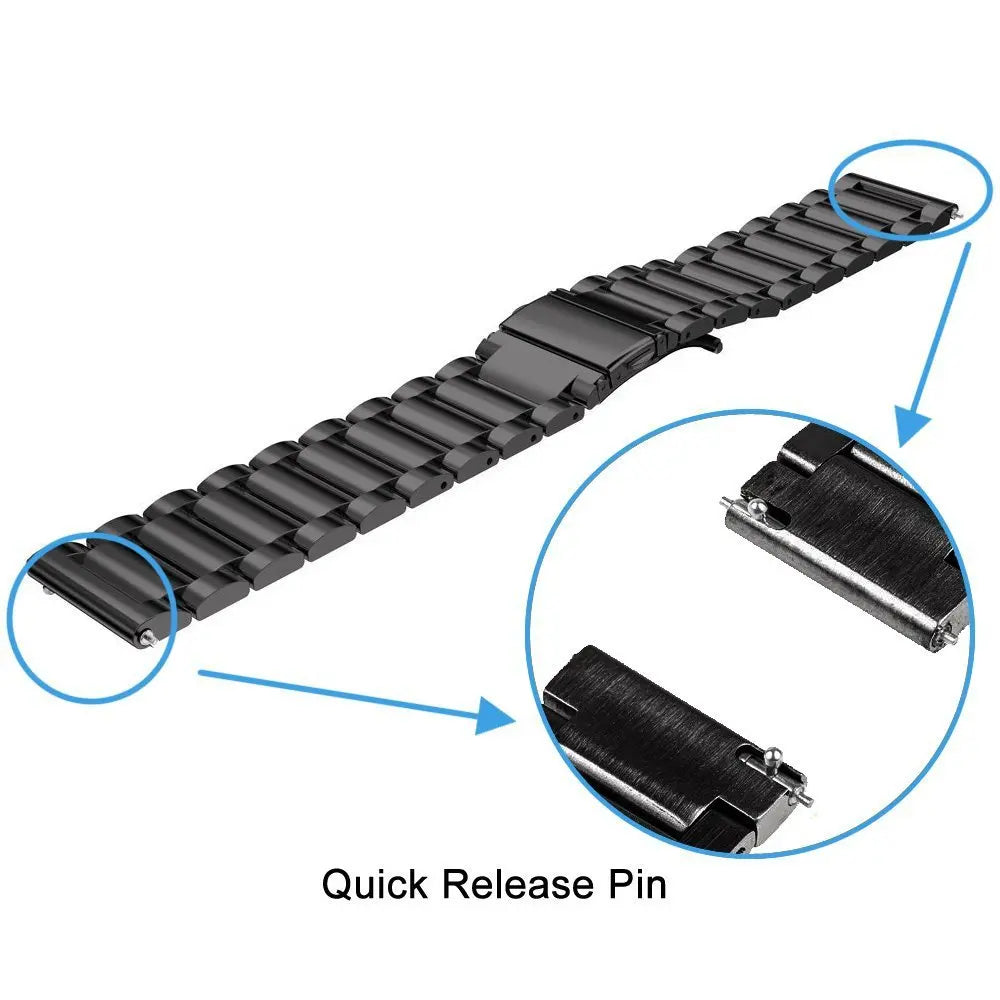 22mm Metal Band For Huami Amazfit T-Rex3 Pro 48mm Wrist Band Strap Bracelet For Amazfit Helio/Pace/Stratos 3 2 2S/Bip 6 5 Correa