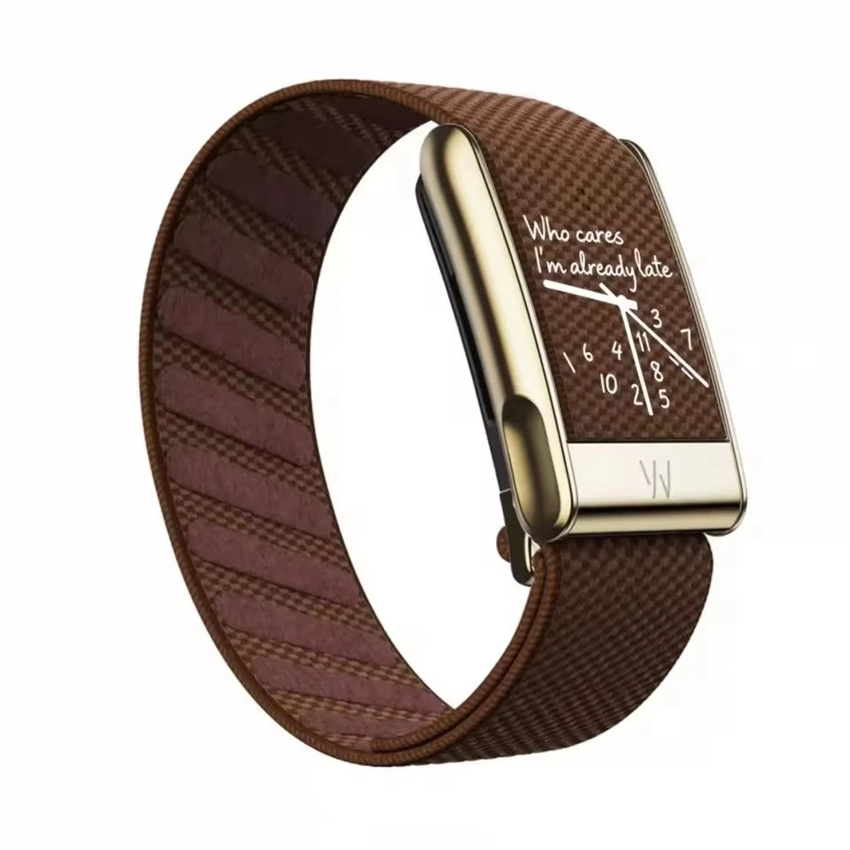 Crown Clock Printed Woven Nylon Watch Strap for Whoop 5.0 / 5.0MG New Adjustable Sport Replacement Fitness Tracker Wristband