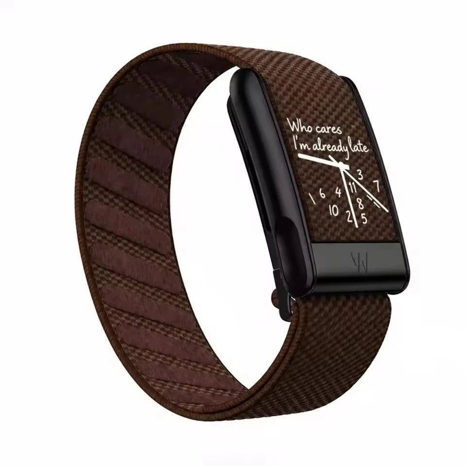 Crown Clock Printed Woven Nylon Watch Strap for Whoop 5.0 / 5.0MG New Adjustable Sport Replacement Fitness Tracker Wristband
