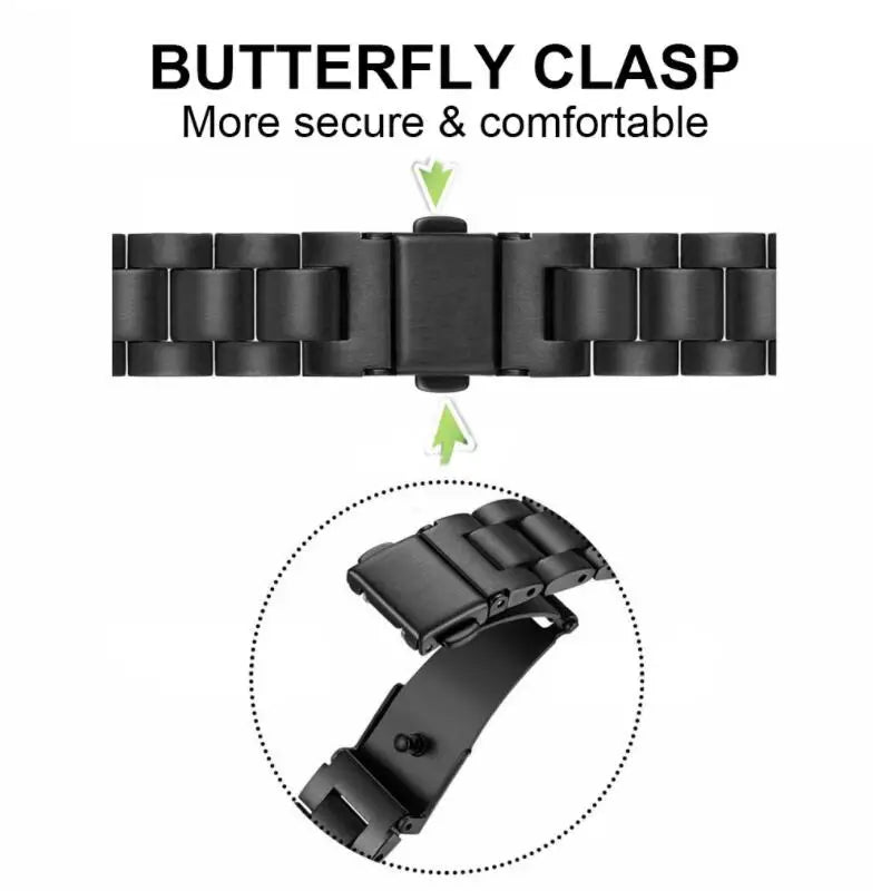 22mm Metal Band For Huami Amazfit T-Rex3 Pro 48mm Wrist Band Strap Bracelet For Amazfit Helio/Pace/Stratos 3 2 2S/Bip 6 5 Correa