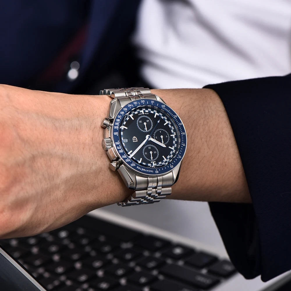 2026 New PAGANI DESIGN Moon Men's Watches Luxury Speed Chronograph Quartz Watch For Man AR Sapphire Mirror Waterproof Clock Gift