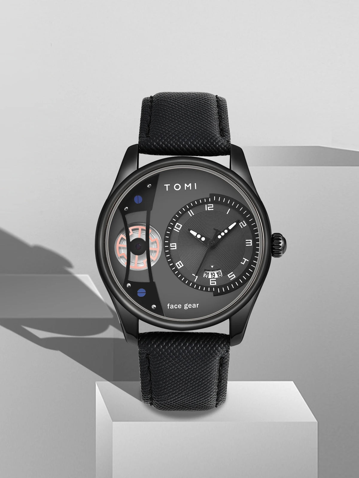TOMI Set Gift Box for Men's Minimalist Business Quartz Watch Luxury Versatile Double Strap Detachable Watch Festival Gift