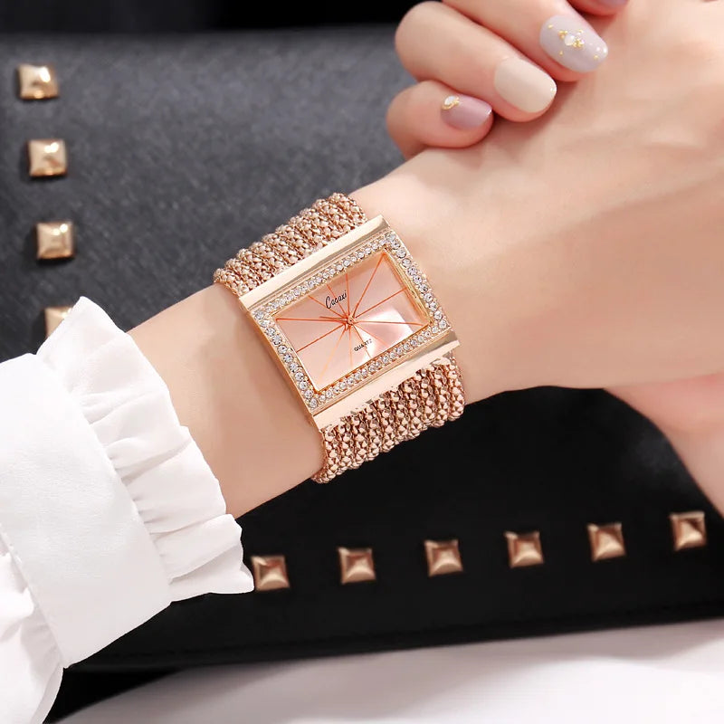 Original Diamond Bracelet Watch for Woman Waterproof Luxury Women Quartz Watches Dress Watch Ladies Wristwatch Jewelry Gift