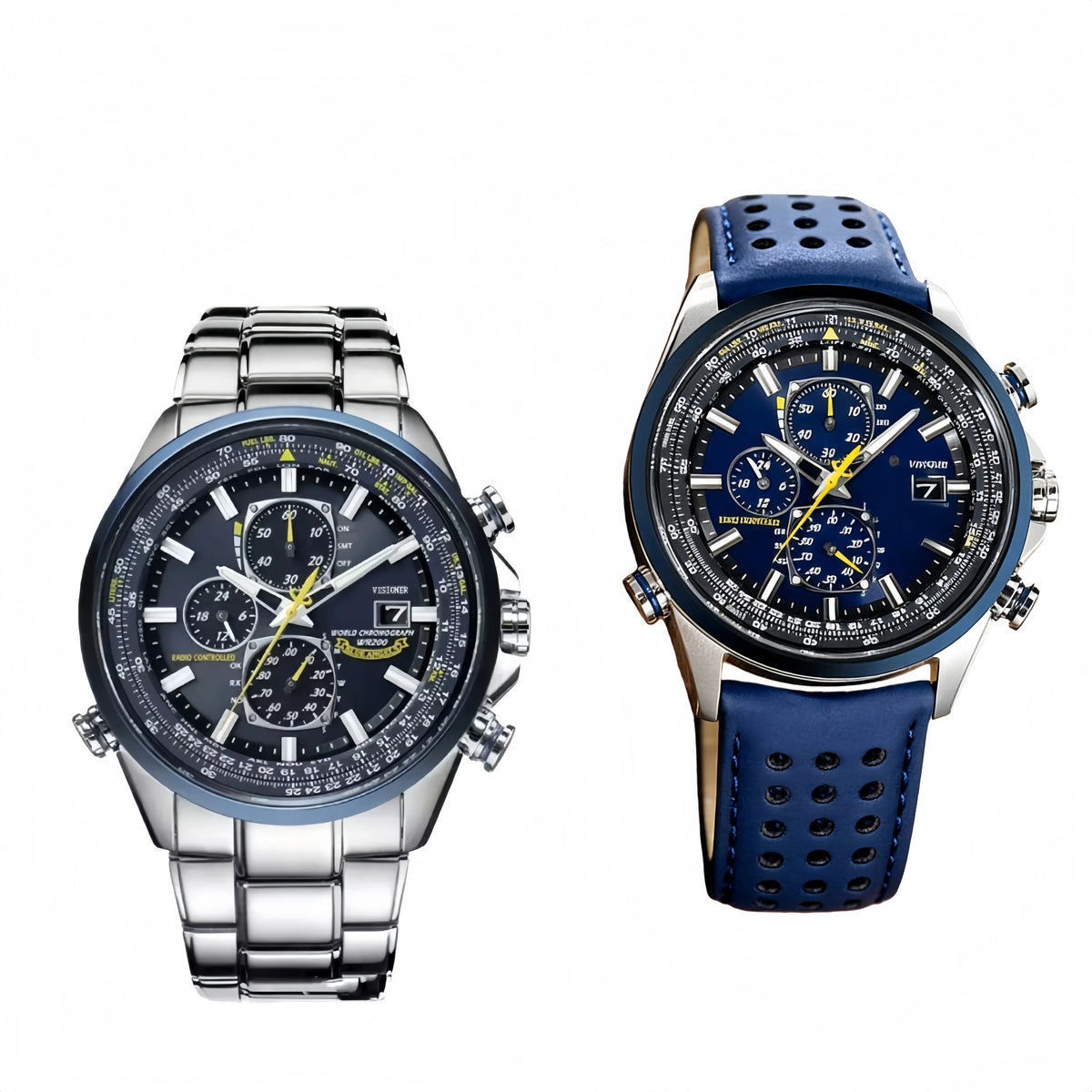 Original Luxury Men Watches Wtches Men's Luxury Quartz Wristwatches Radio Night Glow Energy Multi Functional Business Watch