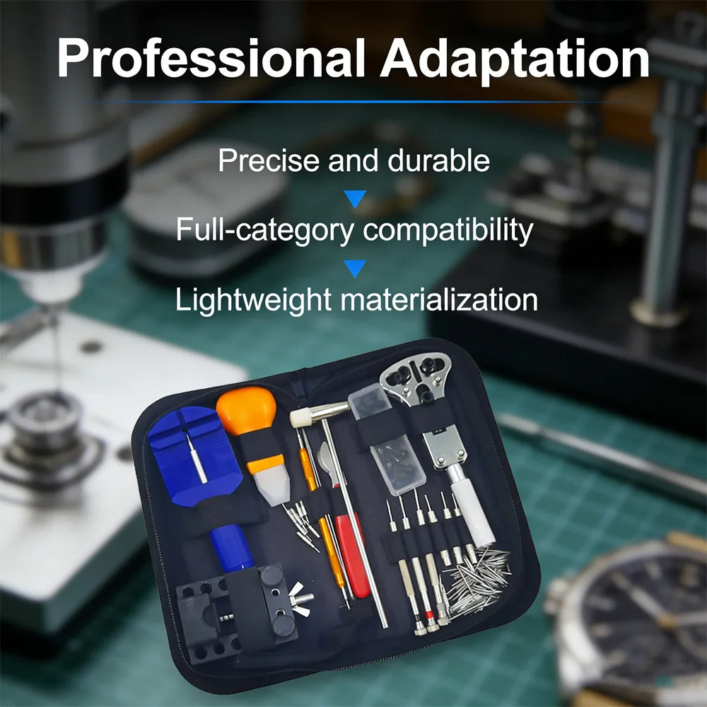 147pcs Watch Repair Kit Professional Watchmaker Tools Set Case Opener Watch Repair Tools for Clock Maintenance and Adjustment