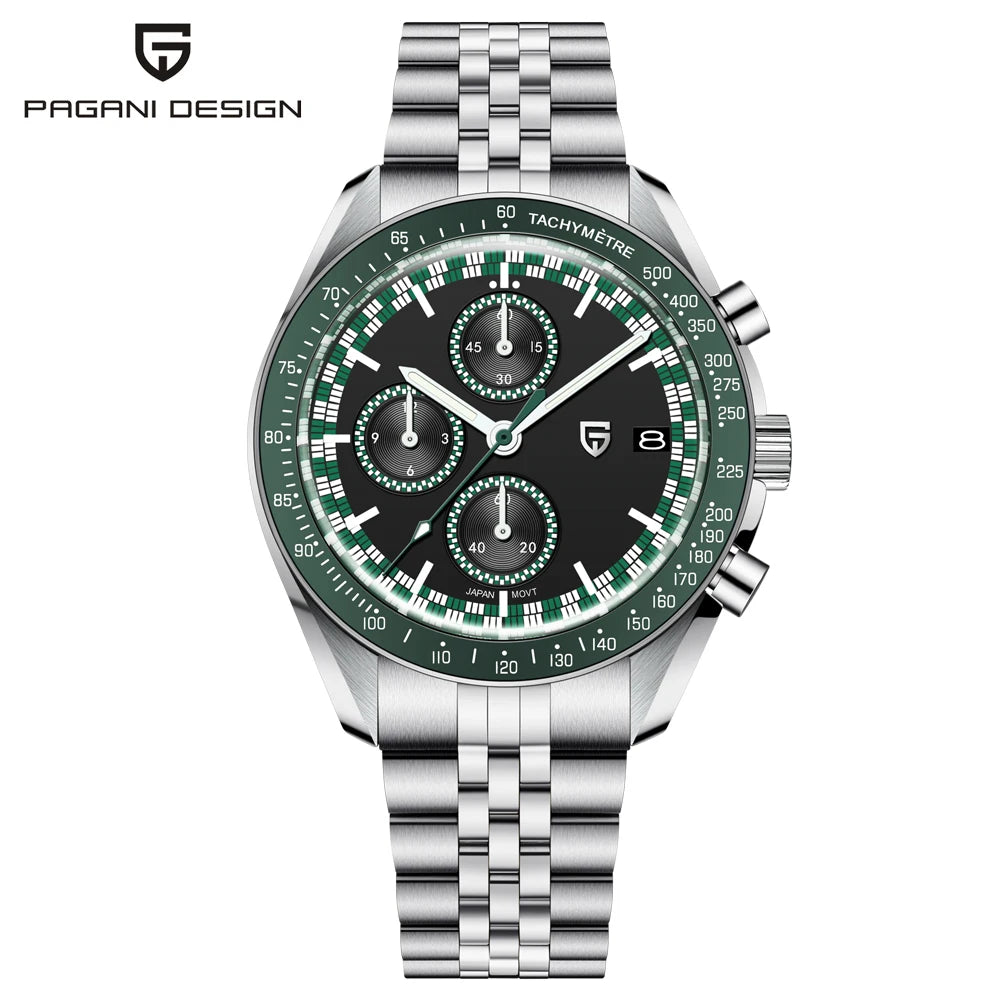 2026 New PAGANI DESIGN Moon Men's Watches Luxury Speed Chronograph Quartz Watch For Man AR Sapphire Mirror Waterproof Clock Gift