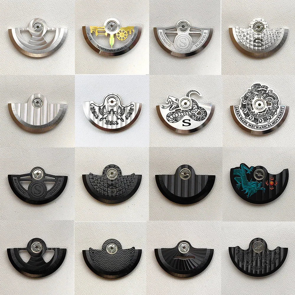 NH35 Movement Rotor Hammer Fit for NH36 NH38 NH39 4R35 7S26 NH35 Movement Pendulum Oscillating Weight Hammer Rotor PartS