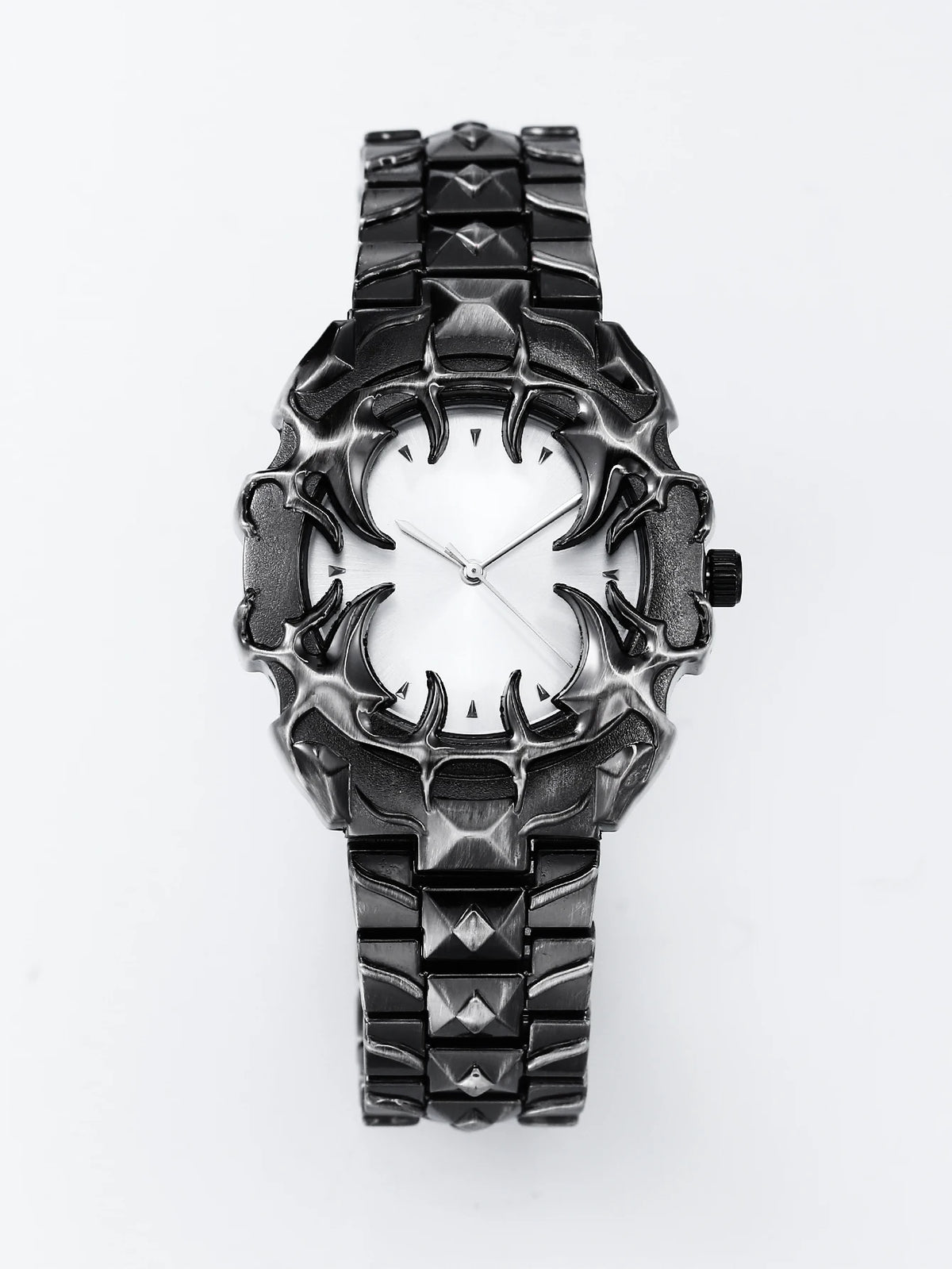 DENVOSI New Y2K Gothic Claw Shaped Quartz Watch with Detachable and Replaced Dial, Fashionable Street Accessory