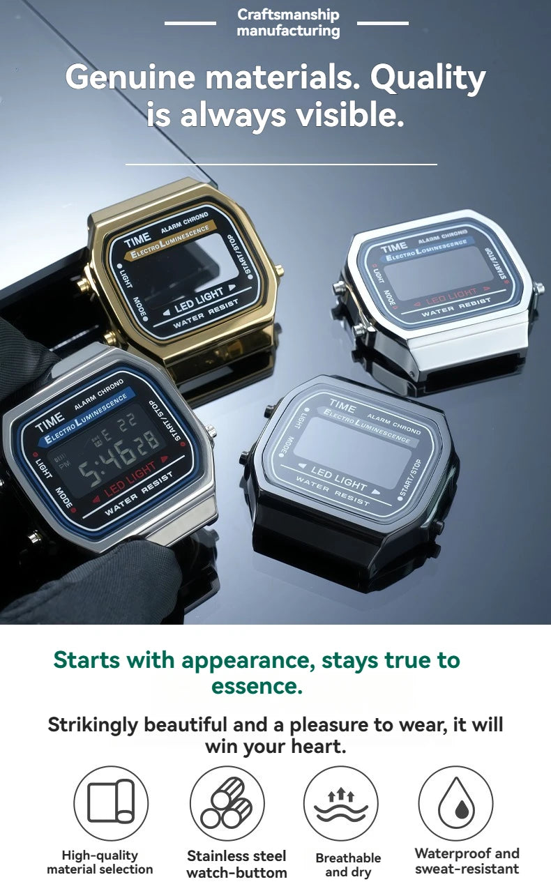 A168 case mod kit Stainless steel metal Bezel watch Case+Strap For Casio A168WG/WA/WGG/WEHA Series Modified Suit watchband+Tool