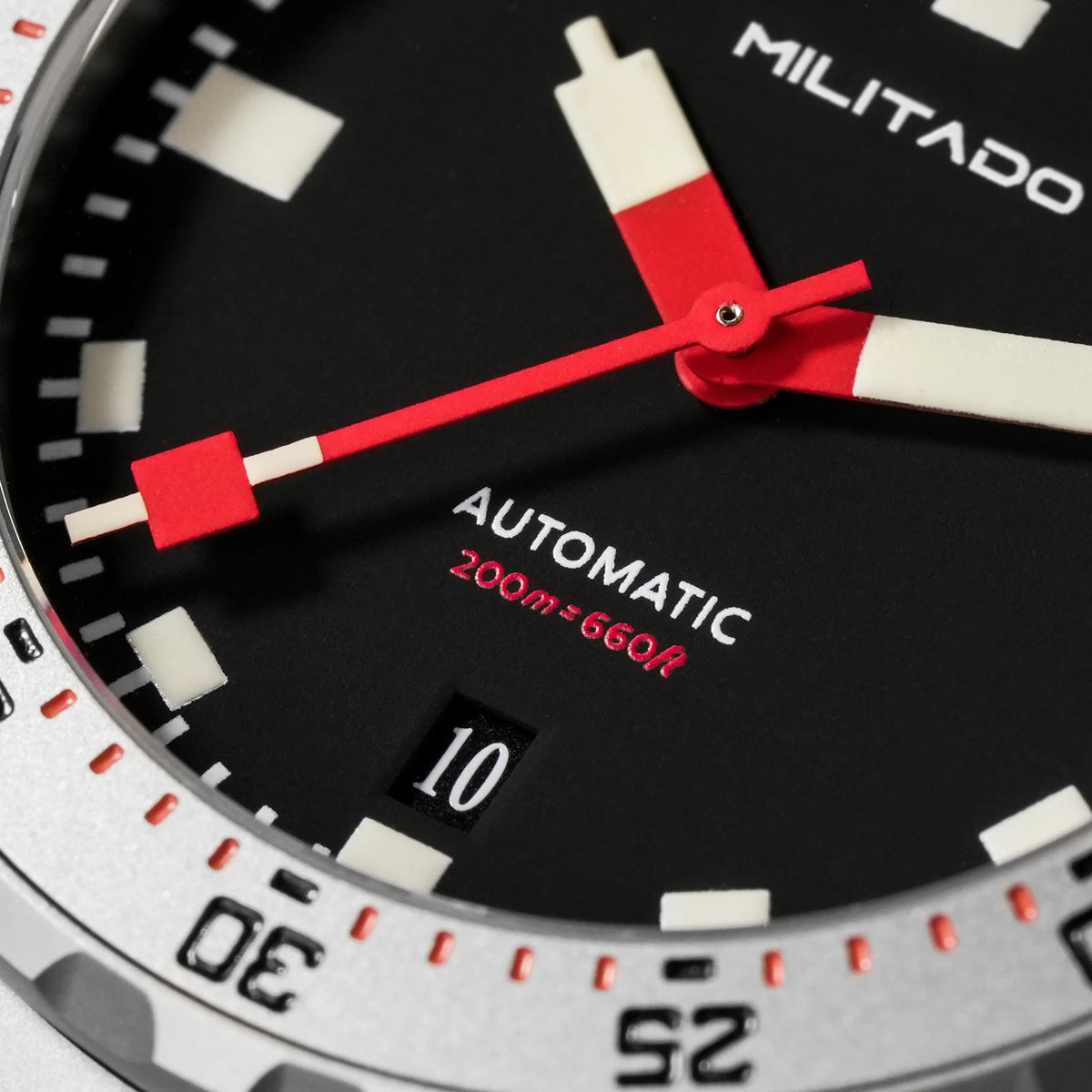 Militado ML20 39Mm Men Automatic Dive Watch Sl3001 Mechanical 200M Waterproof AR Sapphire Luminous Stainless Steel Wristwatch