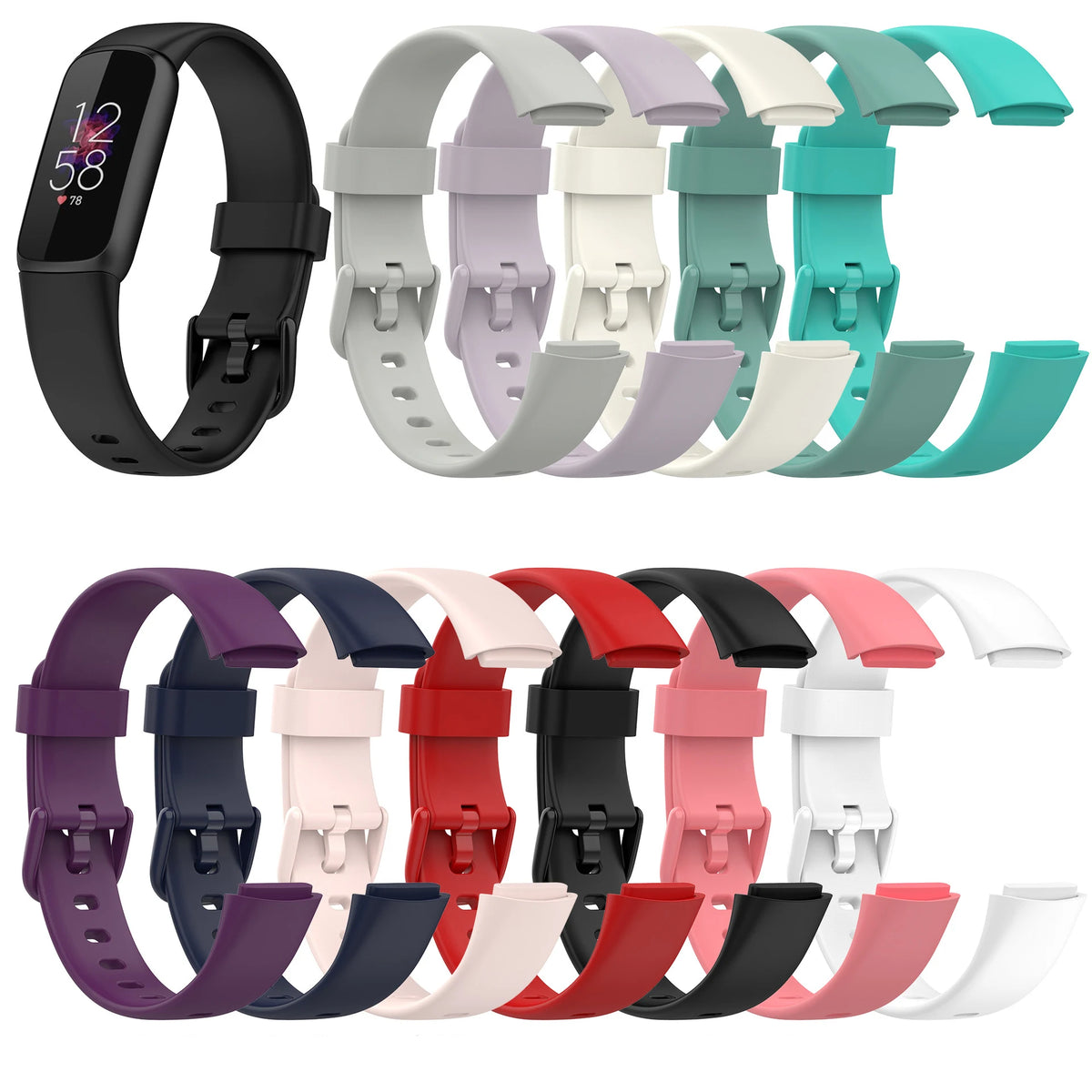 Sport Silicone Band For Fitbit Luxe Strap Soft Smart Watch Wristband Watchband Replacement belt For Fitbit Luxe Strap Accessorie