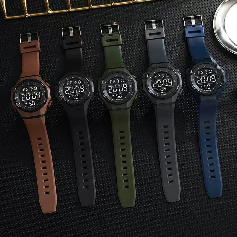 Men's Electronic Wristwatch, Fashionable, Youth Sports, Anti Fall, Luminous Electronic Watch