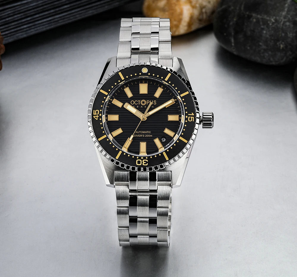 Octopus Kraken 39MM NH35 Men's Automatic Mechanical Watch Sapphire Stainless Steel Diving 20Bar Luminous C3 reloj hombre watches