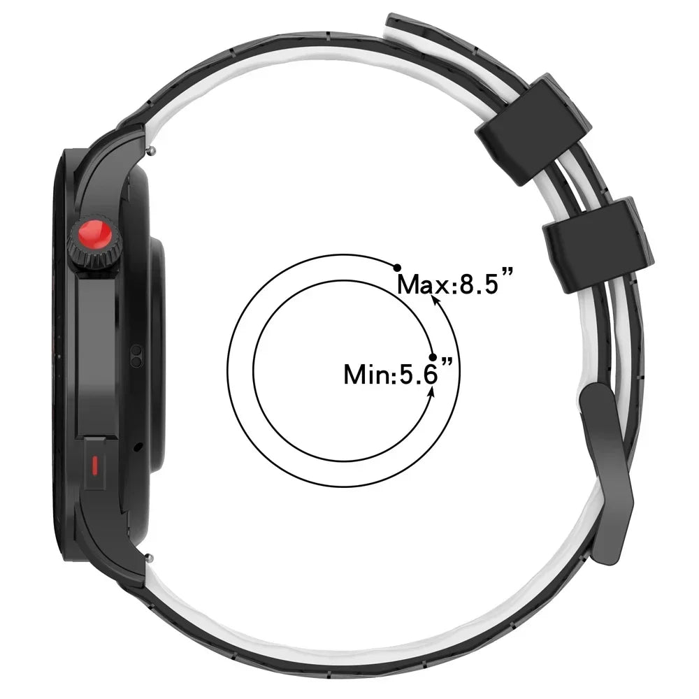 22mm 20mm Silicone Strap For Amazfit Bip 6 46mm Replacement Watchband For Amazfit BALANCE/GTR 4 3/GTS 4 2mini/Bip U Pro Bracelet