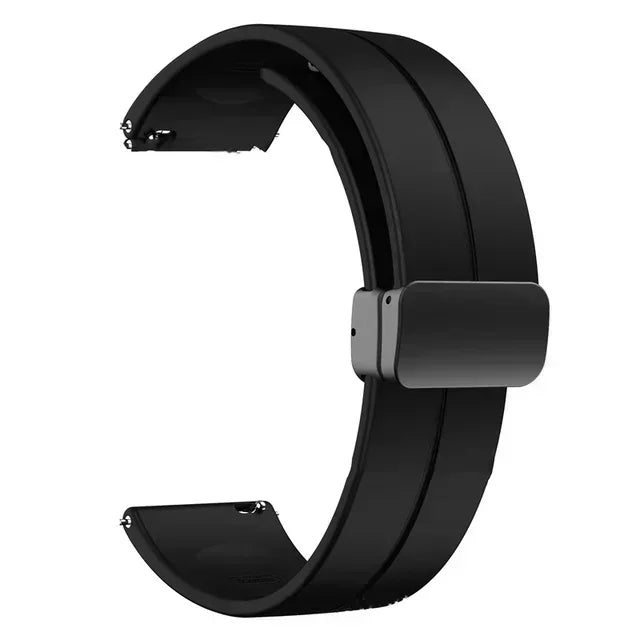 Magnetic Folding Buckle Band for Zeblaze Stratos 4 Smart Watch Silicone Strap for Zeblaze Stratos 4 Watchband Bracelet