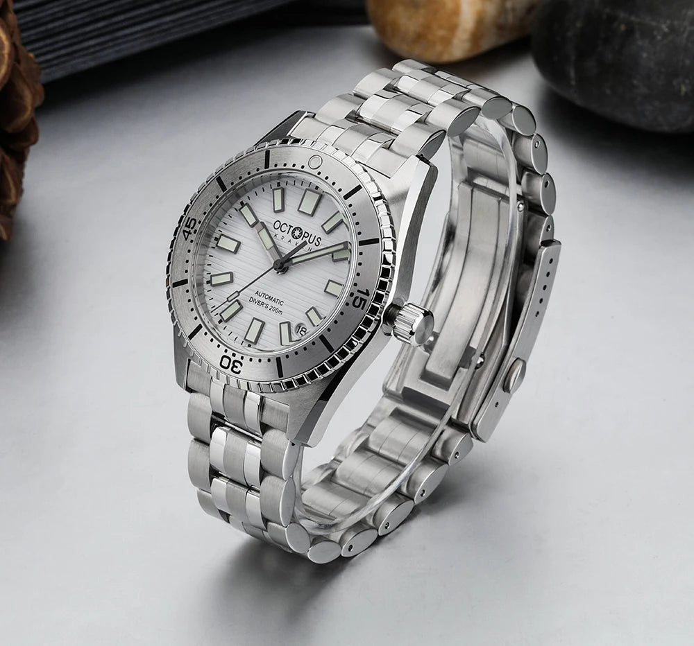 Octopus Kraken 39MM NH35 Men's Automatic Mechanical Watch Sapphire Stainless Steel Diving 20Bar Luminous C3 reloj hombre watches